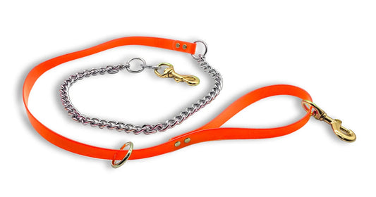 Orange Chain Leash